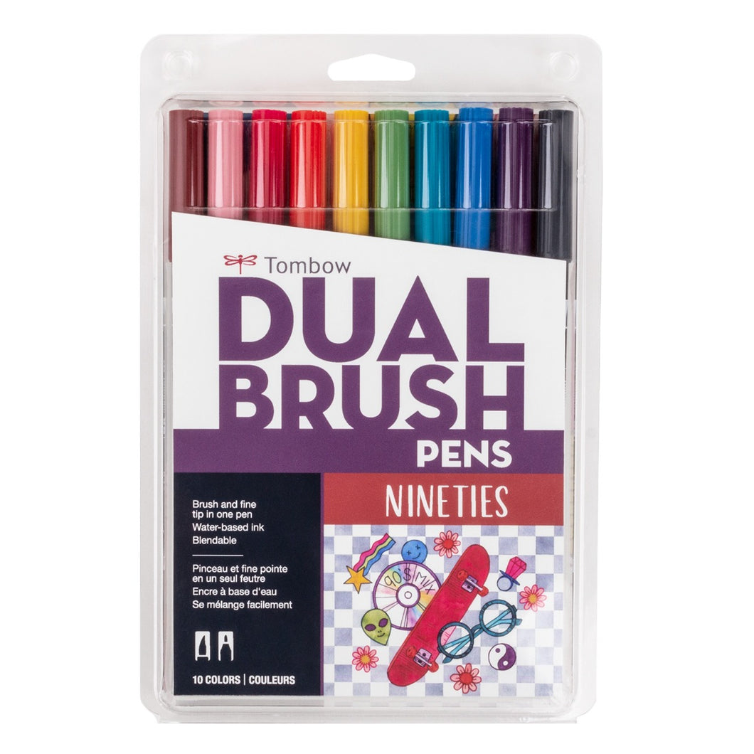 TOMBOW - Dual Brush Pen Set de 10 - Nineties (90s)