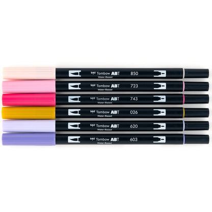 TOMBOW - Dual Brush Pen Set de 6 - Sweetheart
