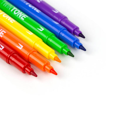 TWINTONE Marker - Markers Set of 6 - Rainbow