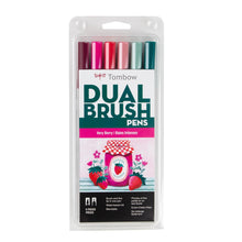 Cargar imagen en el visor de la galería, TOMBOW - Dual Brush Pen Set de 6 - Very Berry
