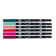 Cargar imagen en el visor de la galería, TOMBOW - Dual Brush Pen Set de 6 - Very Berry
