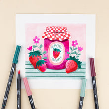 Cargar imagen en el visor de la galería, TOMBOW - Dual Brush Pen Set de 6 - Very Berry
