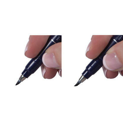 FUDENOSUKE Brush Pen - Black - Hard Tip