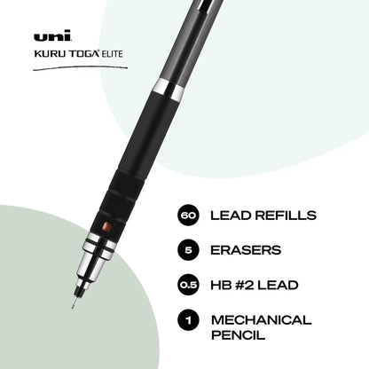 UNI - Kuru Toga ELITE Mechanical Pencil Kit (Lápiz Mecánico y Mina)