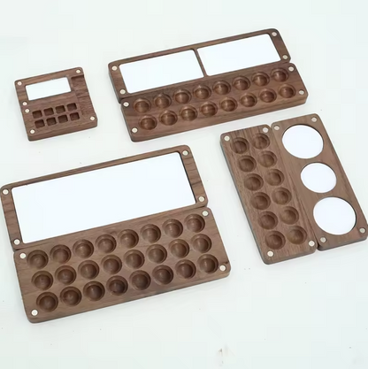 WOOD PALETTE - Portable Wooden Watercolor Palette