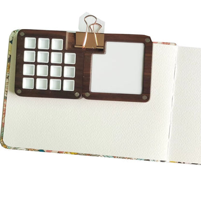 WOOD PALETTE - Portable Wooden Watercolor Palette