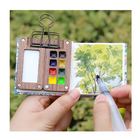 WOOD PALETTE - Paleta de Madera para  Acuarela Portatil