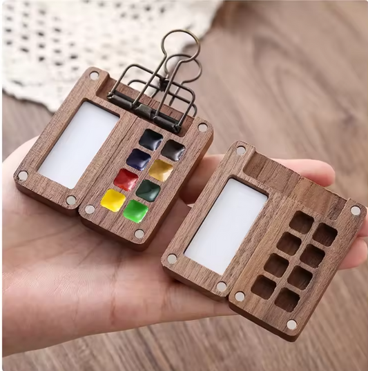 WOOD PALETTE - Paleta de Madera para  Acuarela Portatil
