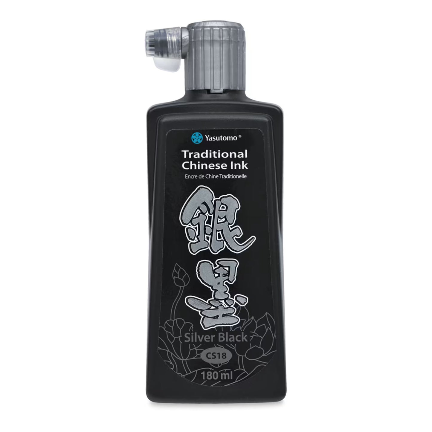 Yasutomo Tinta Sumi Ink Plateado - 180ml.