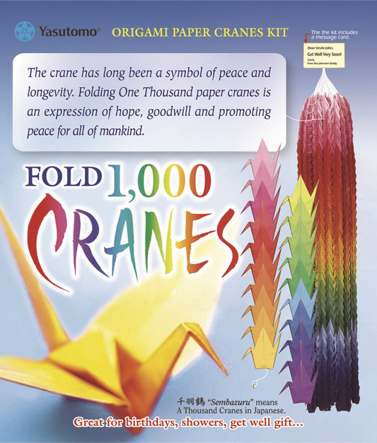 Yasutomo Kit de Origami para hacer 1,000 Grullas