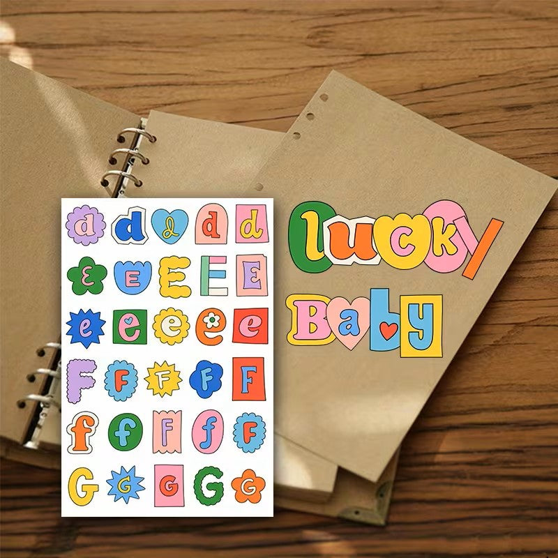 Stickers - Alfabeto y Símbolos - 240 unidades