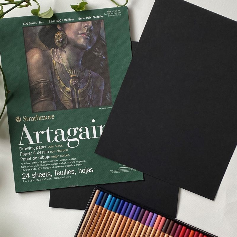 Strathmore Artagain Serie 400 - Papel Negro
