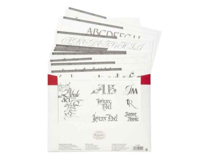 BRAUSE - Calligraphy Step-by-Step Practice Cards (Tarjetas para practicas de caligrafía)
