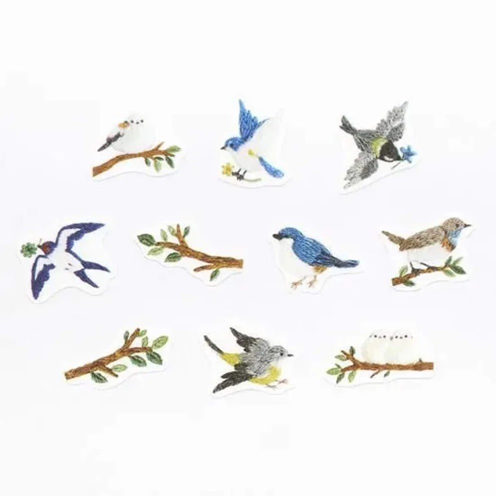 Bande Masking Tape Birds in Embroidered Forest