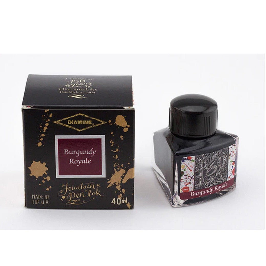 Diamine Burgundy Royale - Anniversary Collection - Botella 40ml.