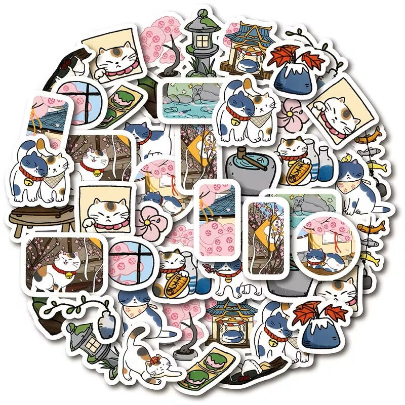 Muroo - Sticker Pegatinas Gatos Japoneses Neko