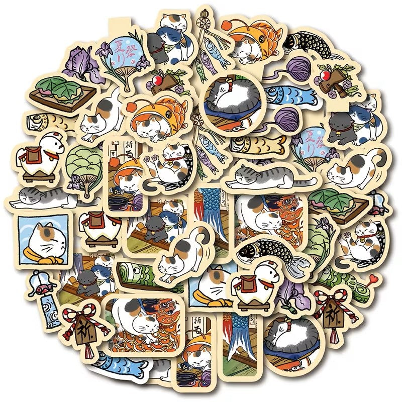 Muroo - Sticker Pegatinas Gatos Japoneses Neko