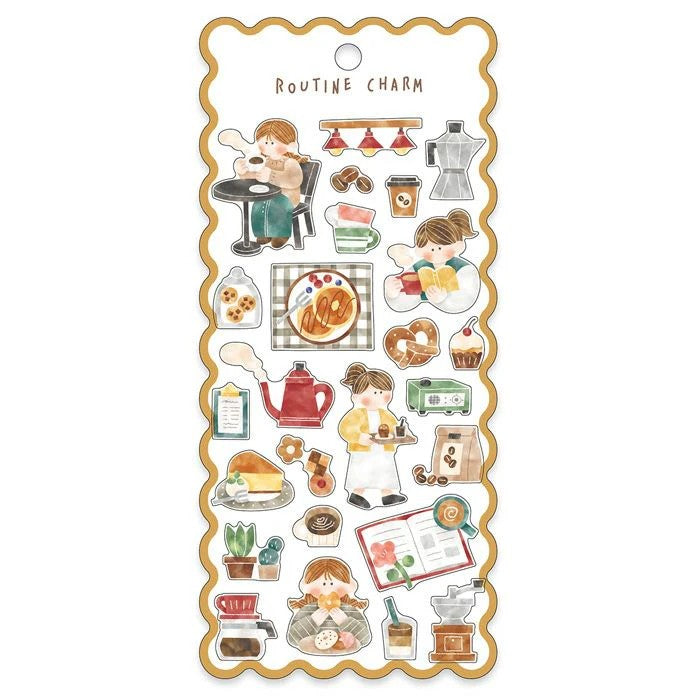 Mind Wave Routine Charm Sticker Sheet - Cooking