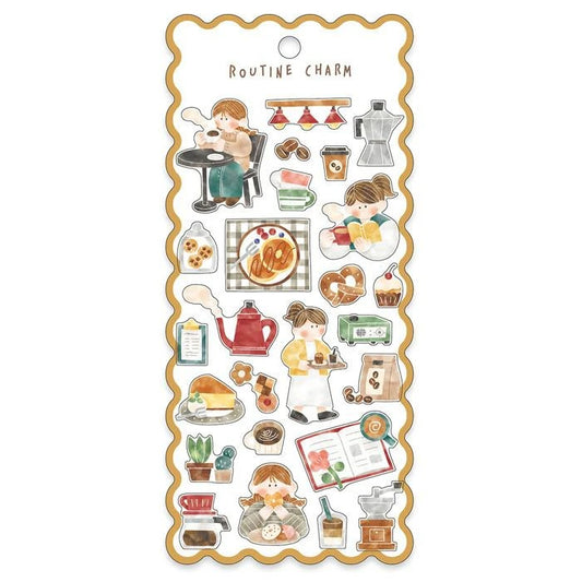 Mind Wave Routine Charm Sticker Sheet - Cooking