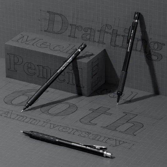 Pentel Drafting Pencil Edicion Limitada 60 Aniversario - Portaminas Set – Todo Negro