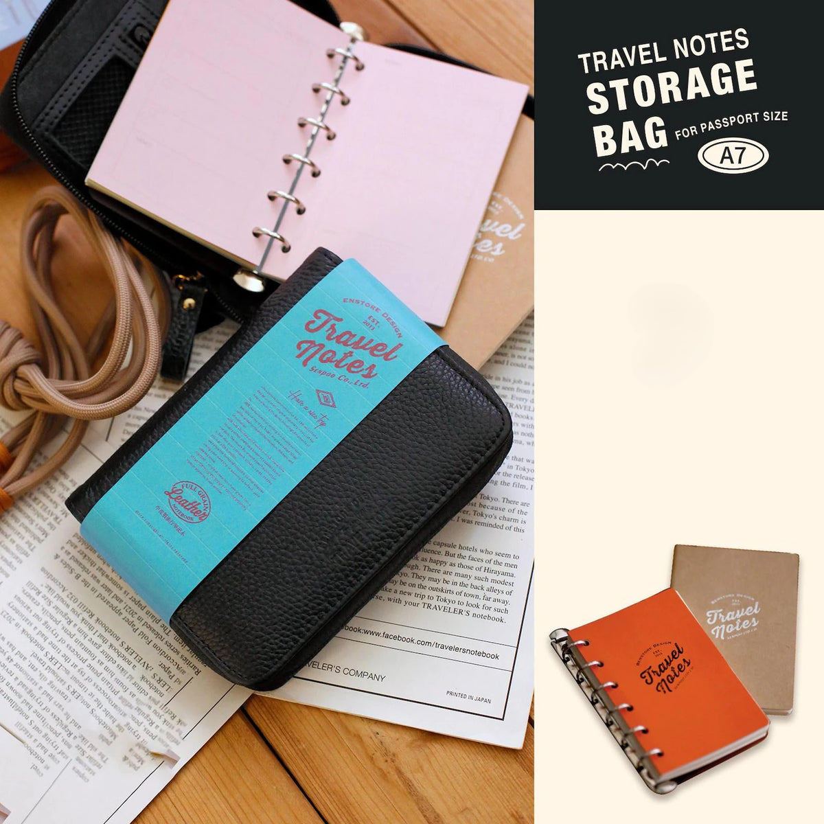 Benstore Design - Travel Notes Storage Bag - Cartapacio para Notas y Pasaporte