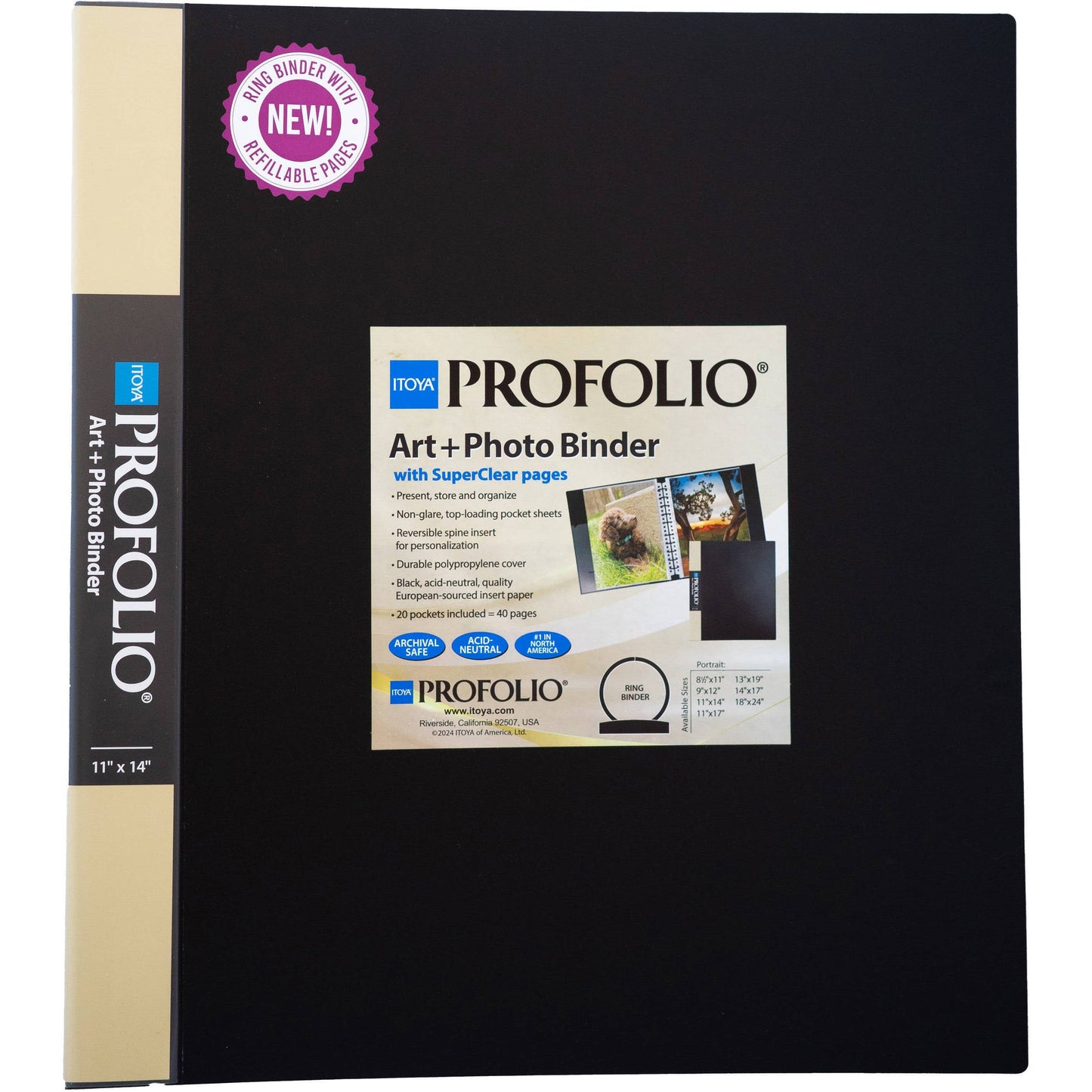 Itoya ProFolio Art and Photo Binders - Cartapacio para almacenar Arte o Fotos