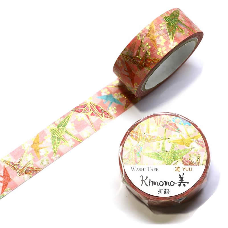 Kimono Beauty Washi Tape - Yuu - Paper Crane