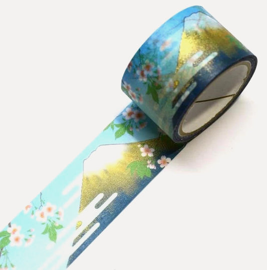 Kimono Beauty Washi Tape - Yuu - Mount Fuji - 25mm x 5m