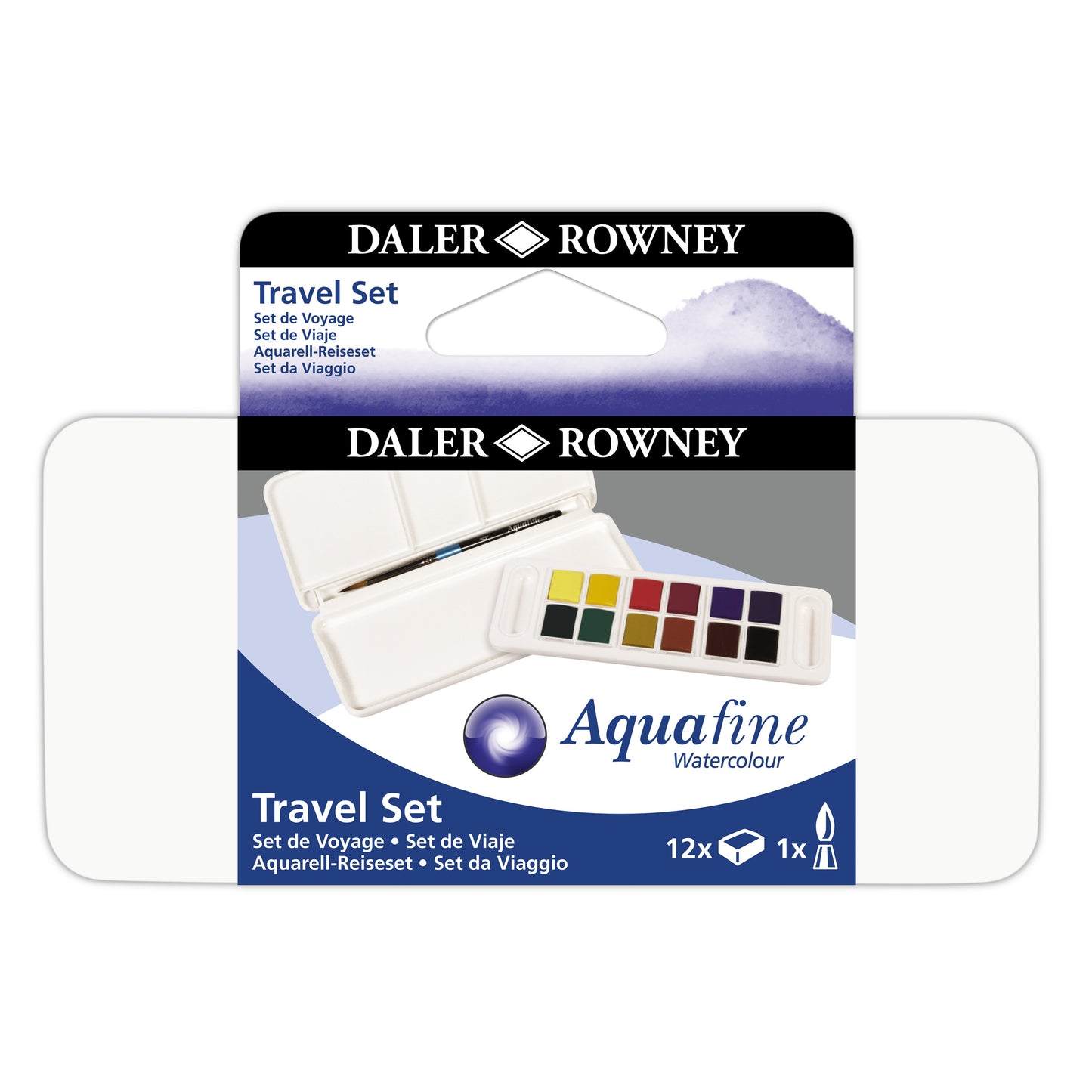 DALER-ROWNEY - Aquafine 12-pc Watercolor Travel Set