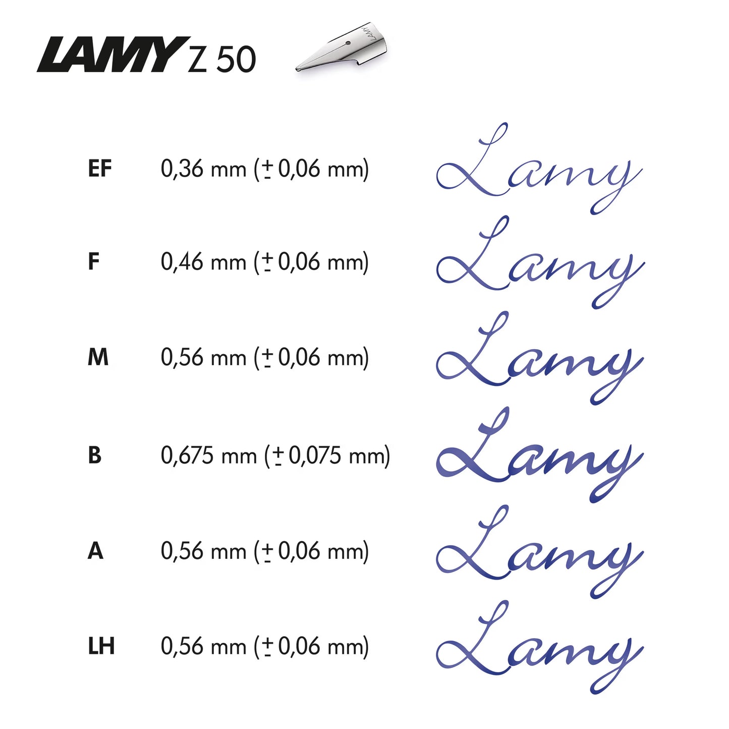 Lamy - Z50 Spare Nib Steel