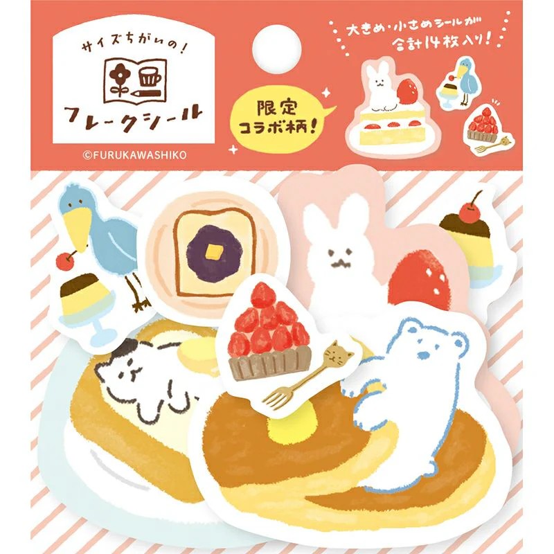 Furukawa Flake Stickers - Desserts (Limited Collaboration)