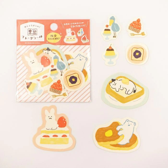 Furukawa Flake Stickers - Desserts (Limited Collaboration)
