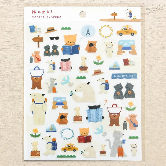 Mariko Fukuoka - Let's Go On a Trip - Sticker Sheet
