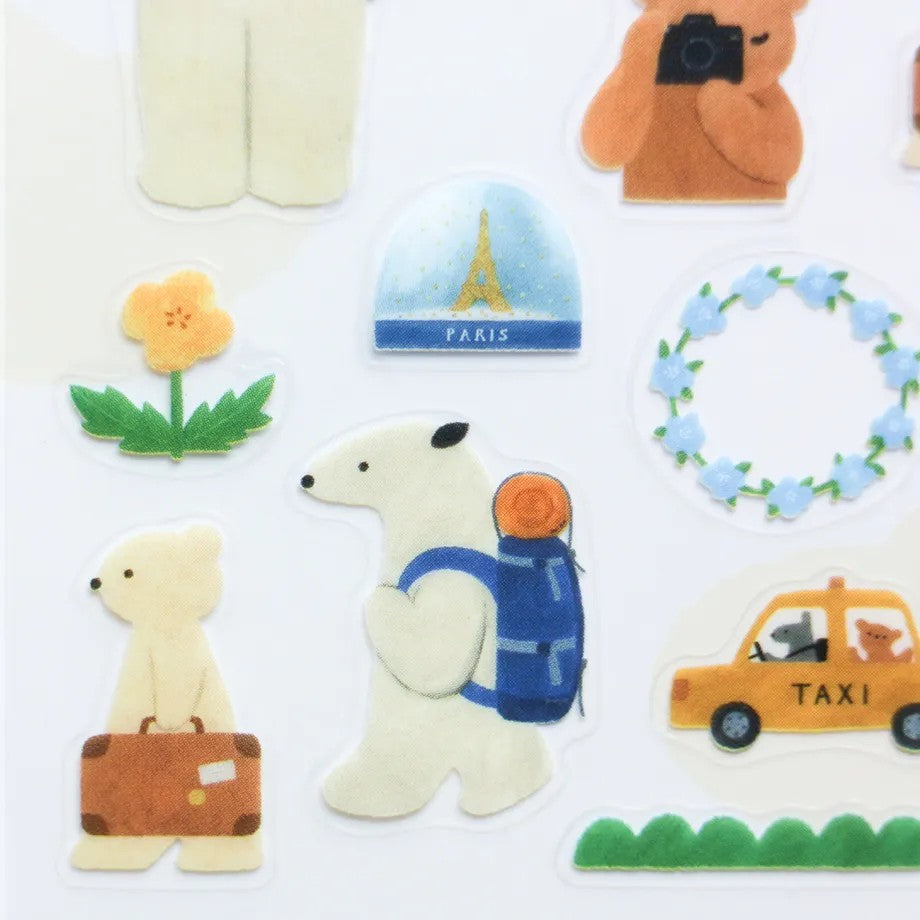 Mariko Fukuoka - Let's Go On a Trip - Sticker Sheet