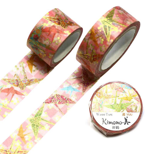 Kimono Beauty Washi Tape - Yuu - Paper Crane