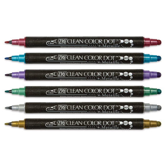 KURETAKE ZIG - Clean Color Dot - Dual Marker - Set de 6
