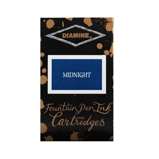 Diamine Midnight - Cartuchos 18 unidades