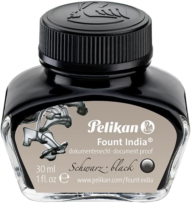 Pelikan Fount India Tinta para Pluma Fuente - Negra 30ml.