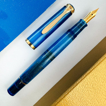 Golden Lapis Fountain Pen