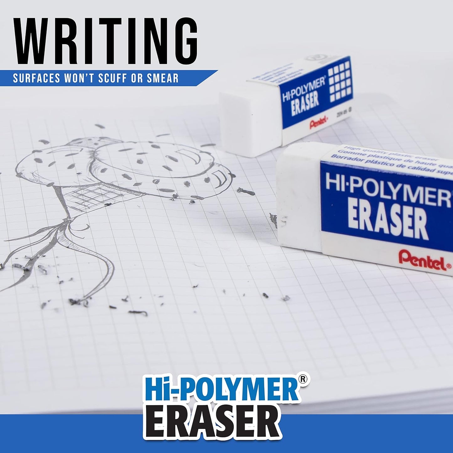 PENTEL - HI-POLYMER Eraser Borrador
