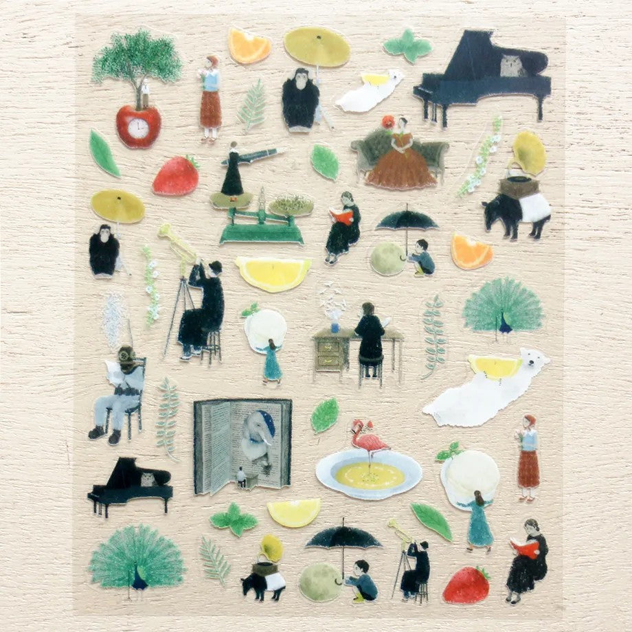 Akira Kusaka 日下明   シール Protagonists - Sticker Sheet