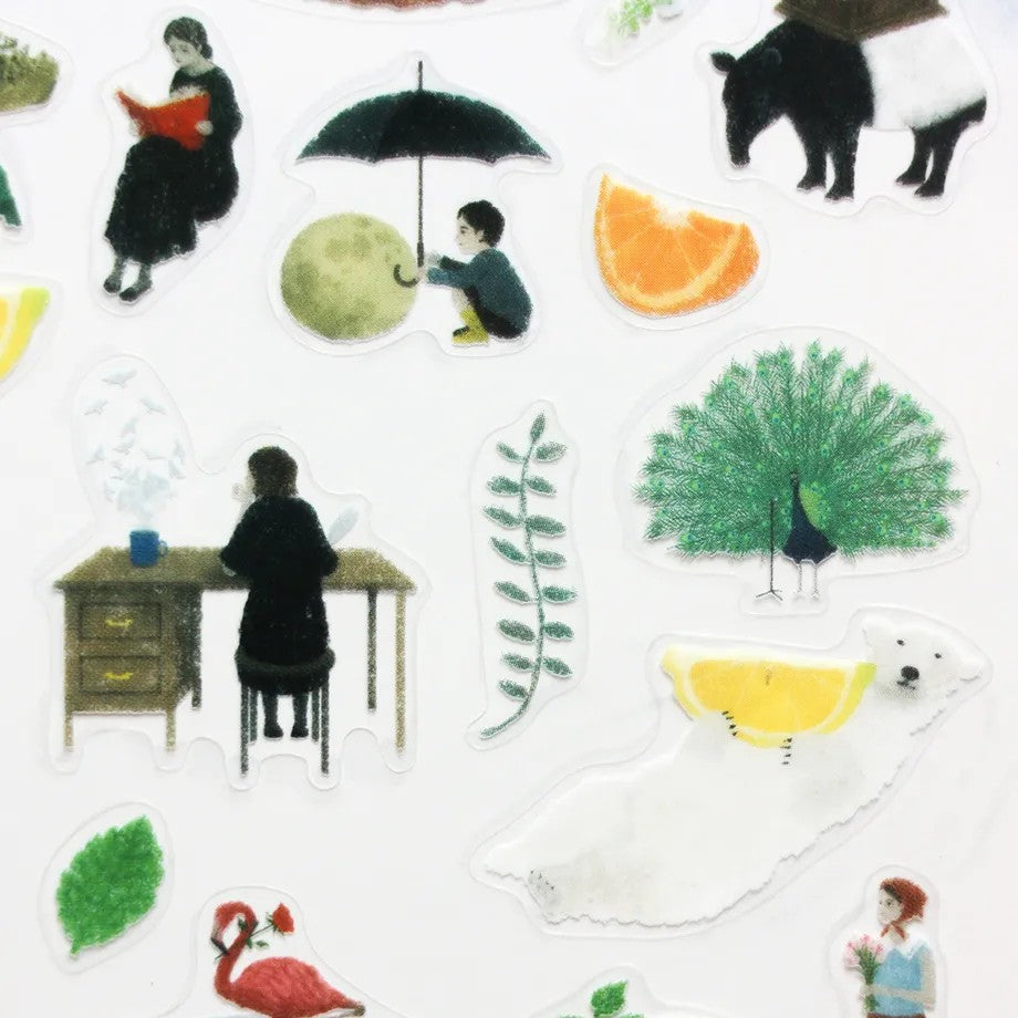 Akira Kusaka 日下明   シール Protagonists - Sticker Sheet