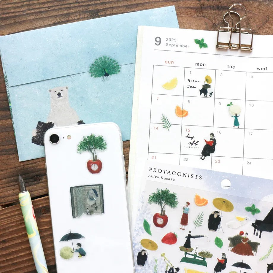 Akira Kusaka 日下明   シール Protagonists - Sticker Sheet