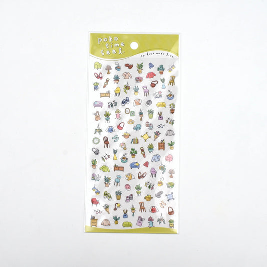 Mind Wave Poko Time Seal Sticker Sheet - Heya (Cuarto)