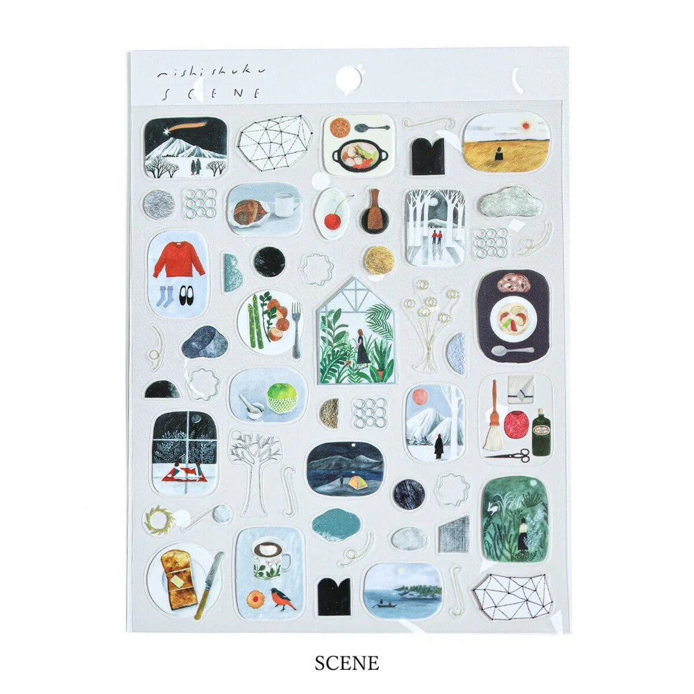 Nishishuku シール　SCENE - Sticker Sheet