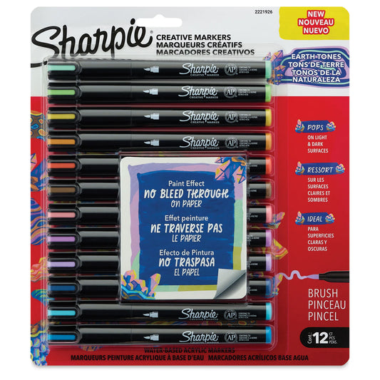 Sharpie Creative Markers Sets (12) - Warm Tones - Brush Tip