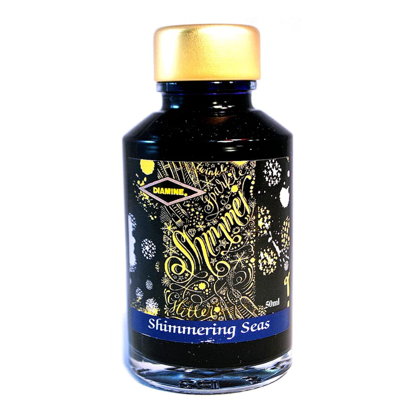 Diamine Shimmertastic - Shimmering Seas (Gold) - Botella 50ml.