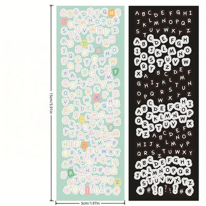 Stickers - Abecedario Minúsculas y Mayúsculas - 4 pieza