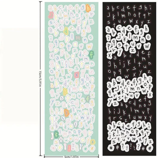 Stickers - Abecedario Minúsculas y Mayúsculas - 4 pieza