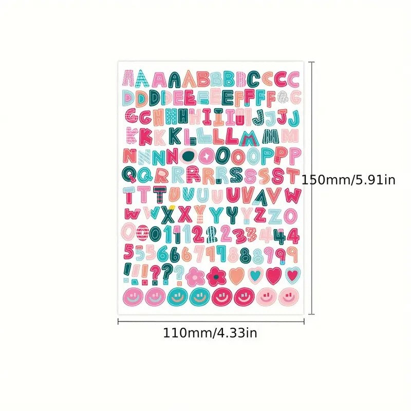 Stickers - Abecedario Mayúsculas Colores